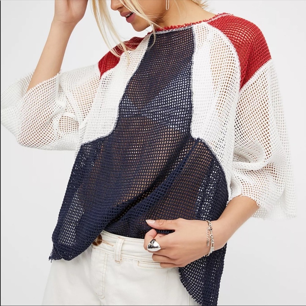Free People We The Free Dakota Jersey Net Tee